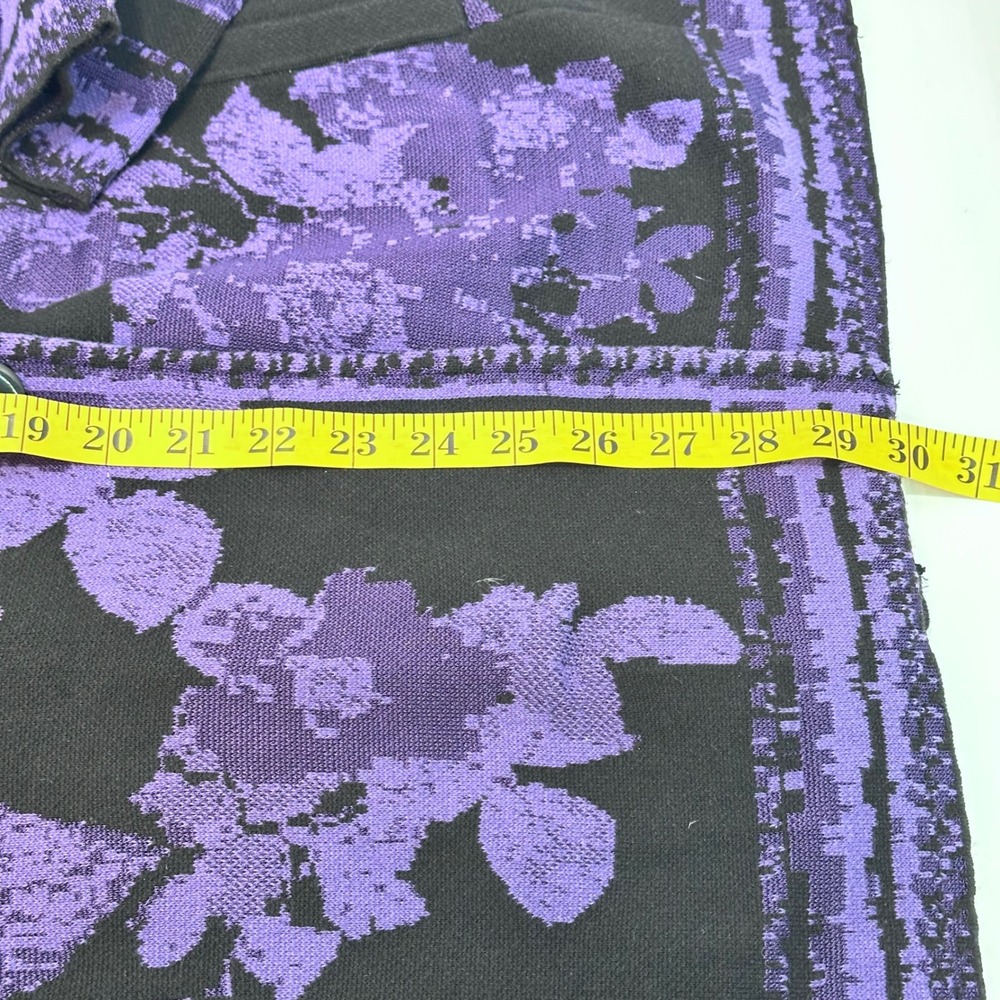 Chicos Double Breasted Knit Blazer‎ Cardigan Jacket Women's 2 Floral - Picture 7 of 10